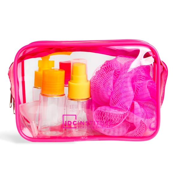 IDC Institute Neon Travel Set with 4 Bottles & Sponge  1 set