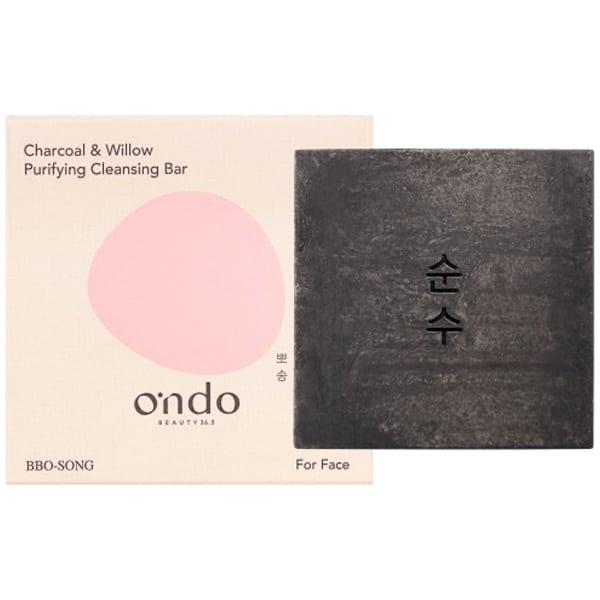 Ondo Charcoal & Willow Purifying Cleansing Bar  70g