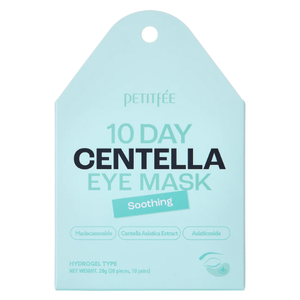 Petitfee 10 Day Centella Eye Mask Soothing Soothing Eye Patches  20 copë