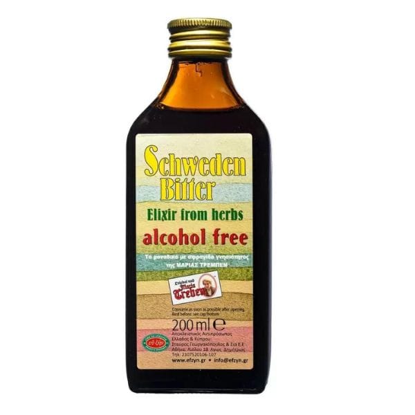 Ef Zin Maria Treben Schweden Bitter Herbal Elixir Alcohol-Free  200 ml