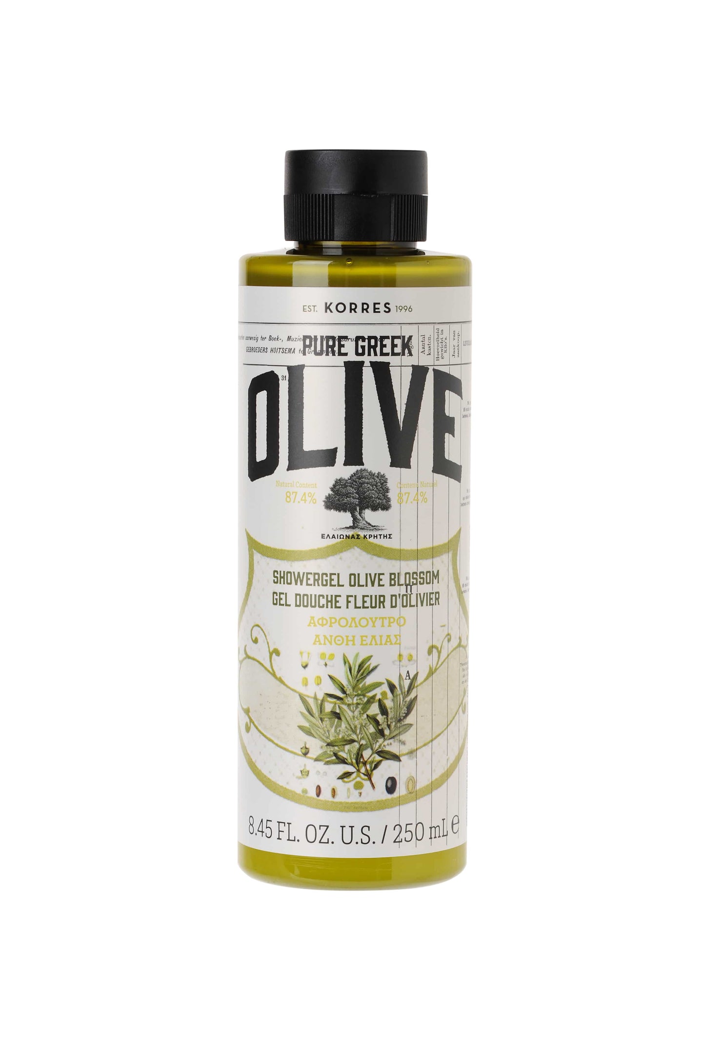 Korres Pure Greek Olive Showergel Olive Blossom  250 ml