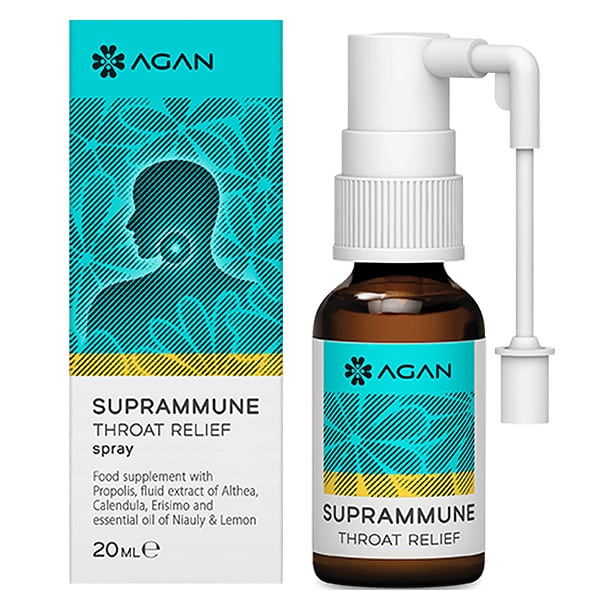 Agan Suprammune Throat Relief Spray  20 ml