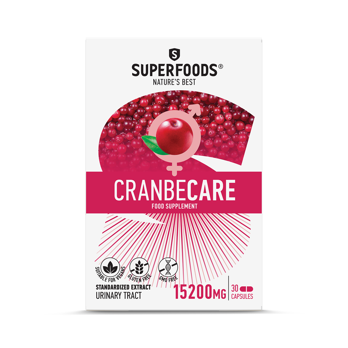 Superfoods Cranbecare 15200mg  30 kapsula
