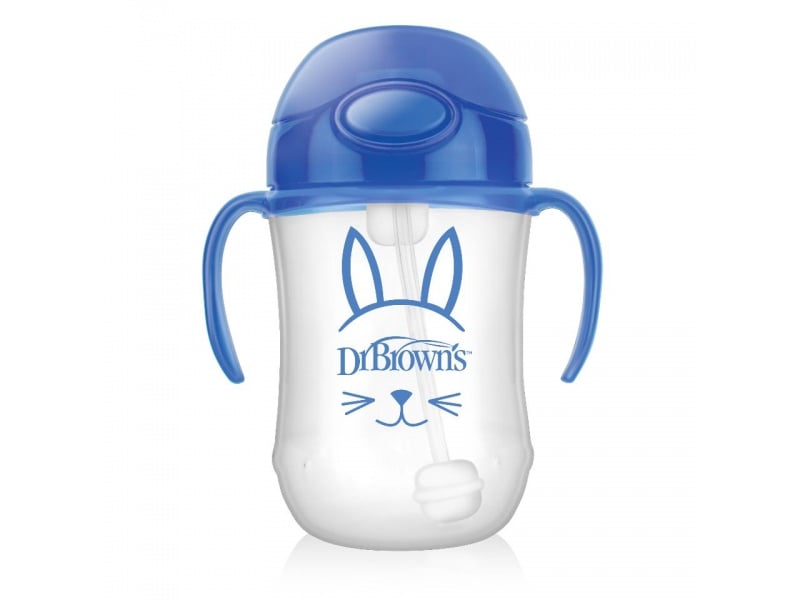 Dr. Brown's 91012 Baby's First Straw Cup 6m+ Blue 270ml  1 copë