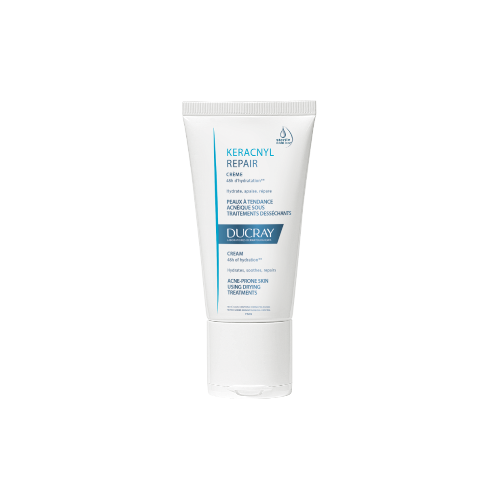 Ducray Keracnyl Repair Cream for Oily, Acne-Prone Skin  50 ml