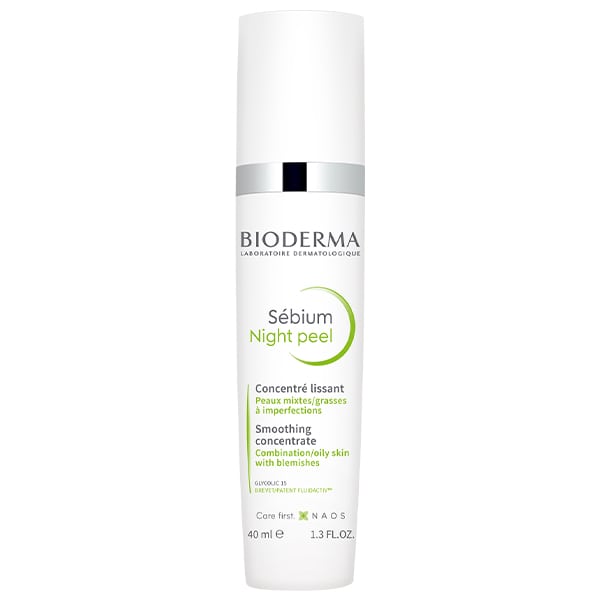 Bioderma Sebium Night Peel Smoothing Concentrate for Combination/Oily Skin with Blemishes  40 ml