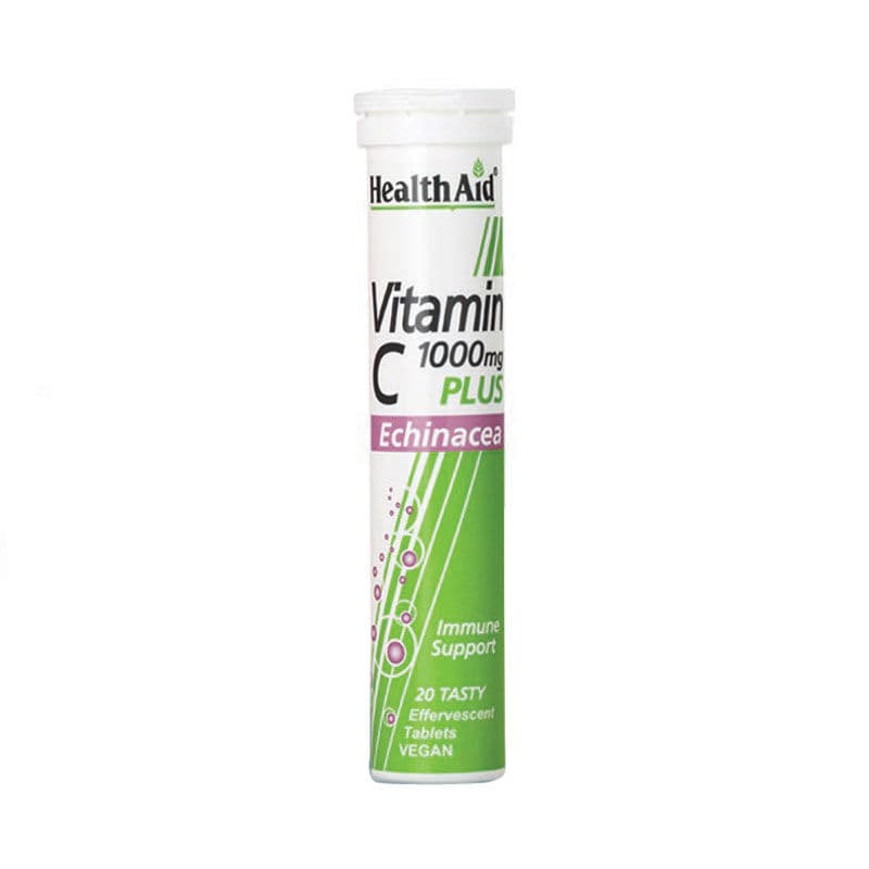 Health Aid Vitamin C 1000mg plus Echinacea with Lemon Flavor  20 tableta efektive